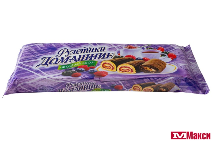 РУЛЕТИКИ "ДОМАШНИЕ" В АССОРТИМЕНТЕ 150Г (РАМЕНСКИЙ КК)(ягодное ассорти)