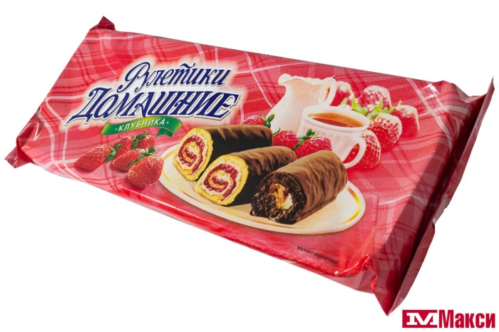 РУЛЕТИКИ "ДОМАШНИЕ" В АССОРТИМЕНТЕ 150Г (РАМЕНСКИЙ КК)(клубника)