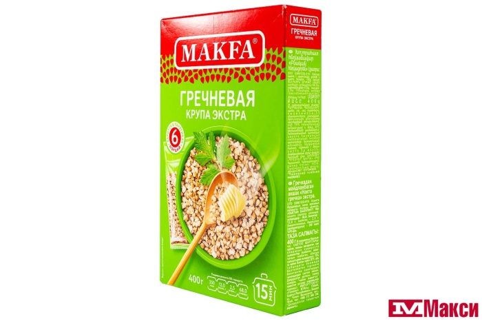 КРУПА ГРЕЧА "МАКФА" 400Г ВАРОЧНЫЕ ПАКЕТЫ