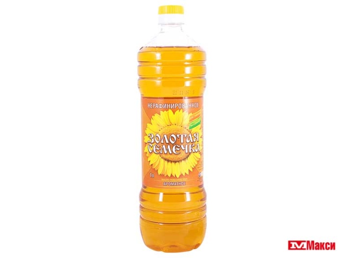 МАСЛО ПОДСОЛНЕЧНОЕ "ЗОЛОТАЯ СЕМЕЧКА" АРОМАТНОЕ НЕРАФИНИРОВАННОЕ 1Л ПЛ/Б (ЮГ РУСИ)