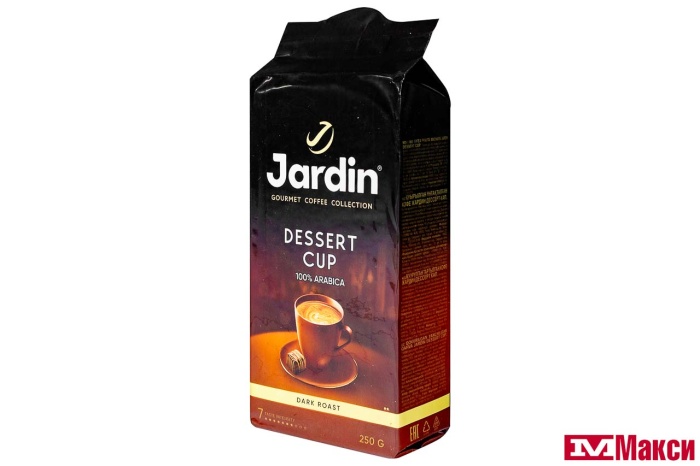 КОФЕ ЖАРЕНЫЙ МОЛОТЫЙ "JARDIN" DESSERT CUP 250Г ПАКЕТ (ОРИМИ-ТРЭЙД)