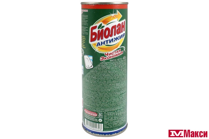 ЧИСТЯЩЕЕ СРЕДСТВО "БИОЛАН" 400Г(антижир)
