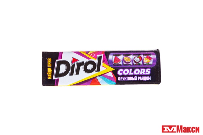 ЖЕВАТЕЛЬНАЯ РЕЗИНКА "DIROL" ПОДУШЕЧКИ 13,6Г (МОН' ДЭЛИС РУСЬ)(фруктовый рандом)
