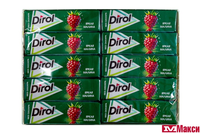 ЖЕВАТЕЛЬНАЯ РЕЗИНКА "DIROL" ПОДУШЕЧКИ 13,6Г (МОН' ДЭЛИС РУСЬ)(яркая малина)