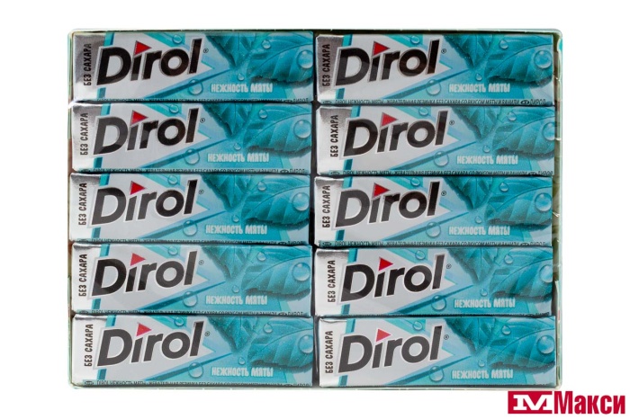 ЖЕВАТЕЛЬНАЯ РЕЗИНКА "DIROL" ПОДУШЕЧКИ 13,6Г (МОН' ДЭЛИС РУСЬ)(сладкая мята)
