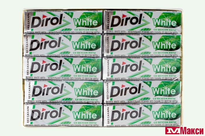 ЖЕВАТЕЛЬНАЯ РЕЗИНКА "DIROL" ПОДУШЕЧКИ 13,6Г (МОН' ДЭЛИС РУСЬ)(мята white)
