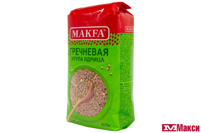 КРУПА ГРЕЧНЕВАЯ ЯДРИЦА "МАКФА" 800Г