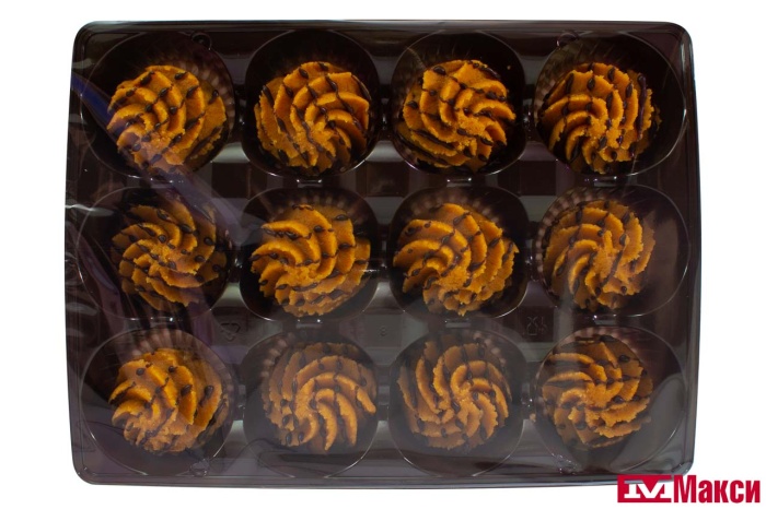 ПИРОЖНОЕ "BAKER HOUSE" КРОШКОВОЕ МИНИ 240Г (12ШТ)(РАМЕНСКИЙ КК)(нежная карамель)