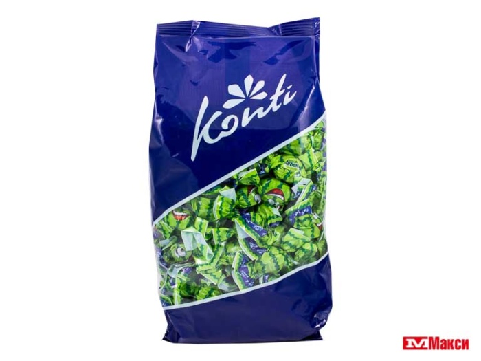 КОНФЕТЫ ЖЕЛЕЙНЫЕ С НАЧИНКОЙ "ЖИВИНКА" ВКУС АРБУЗ 1КГ (КОНТИ)