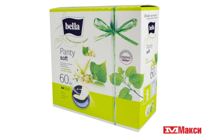 ПРОКЛАДКИ ГИГИЕНИЧЕСКИЕ "BELLA PANTY" HERBS TILIA ЕЖЕДНЕВНЫЕ ЛИПОВЫЙ ЦВЕТ 60ШТ
