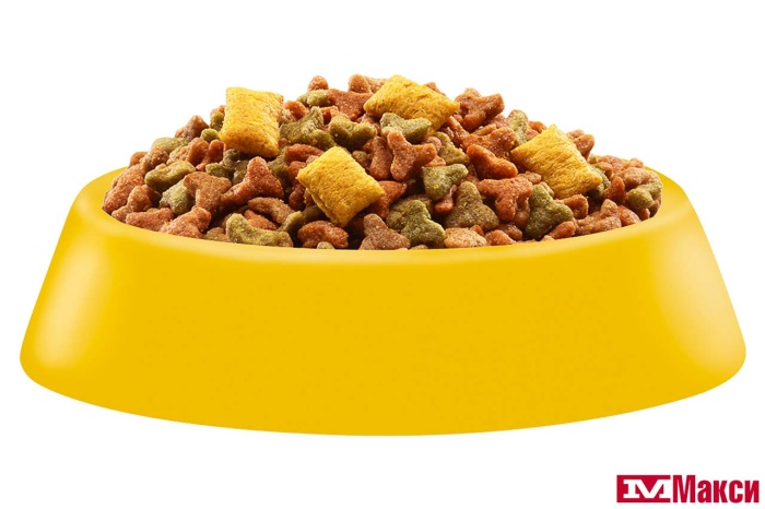 КОРМ ДЛЯ КОШЕК "ВИСКАС" С НЕЖНЫМ ПАШТЕТОМ СУХОЙ 800Г(с курицей и индейкой/для кошек старше 7 лет)