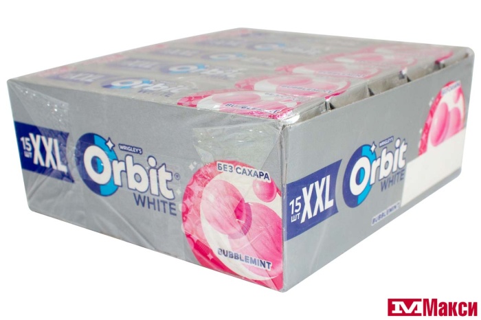 Ж/РЕЗИНКА "ORBIT" XXL ПОДУШЕЧКИ 20,4Г(bubblemint)