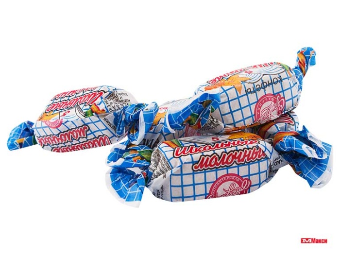 КОНФЕТЫ МОЛОЧНЫЕ "ШКОЛЬНЫЕ" 1КГ (ПЕНЗЕНСКАЯ КФ)