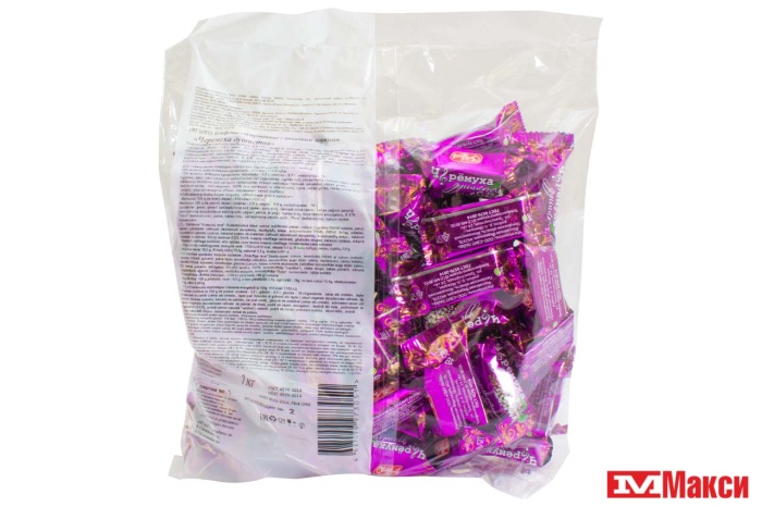 ШОКОЛАДНЫЕ ПОМАДНЫЕ КОНФЕТЫ "ЧЕРЕМУХА ДУШИСТАЯ" ВКУС РОМА 1КГ (СВИТЛАЙФ)