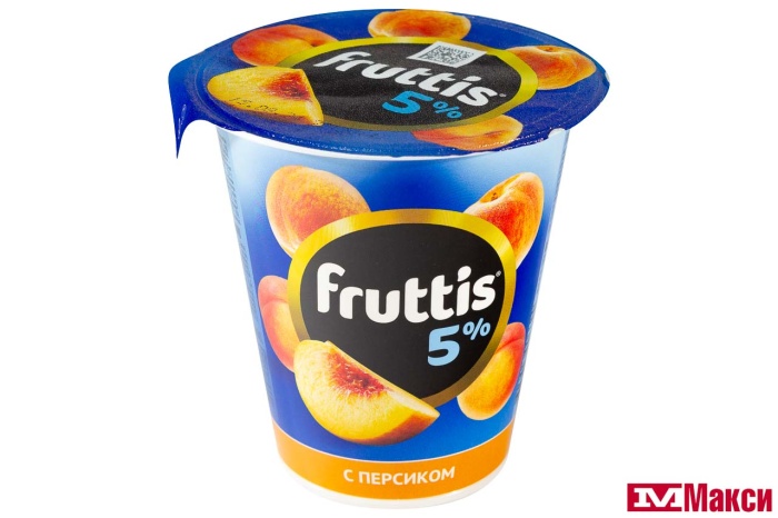 ПРОДУКТ ЙОГУРТНЫЙ "ФРУТТИС" СЛИВОЧНЫЙ 5% 290Г (CAMPINA) (БЗМЖ)(персик)