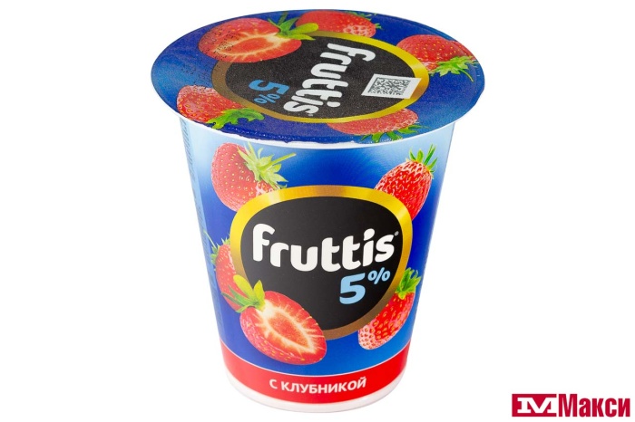 ПРОДУКТ ЙОГУРТНЫЙ "ФРУТТИС" СЛИВОЧНЫЙ 5% 290Г (CAMPINA) (БЗМЖ)(клубника)