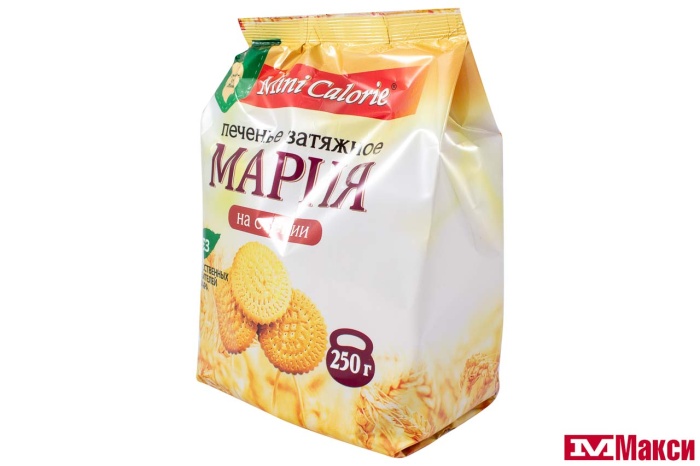 ПЕЧЕНЬЕ "MINI CALORIE" МАРИЯ" НА СТЕВИИ 250Г (ДИЕТ ПРОМ)