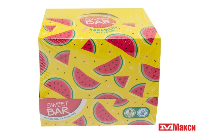 КАРАМЕЛЬ НА ПАЛОЧКЕ (КОНФИТРЕЙД) "SWEET BAR" АРБУЗИК 40Г