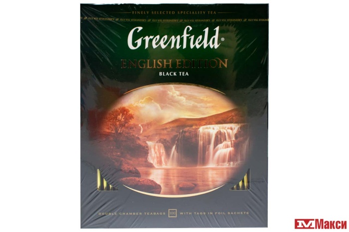 ЧАЙ (ОРИМИ-ТРЭЙД) "GREENFIELD" ИНГЛИШ ЭДИШН ЧЕРН. (100ПАК) (1383)