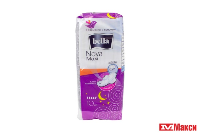 ПРОКЛАДКИ ГИГИЕНИЧЕСКИЕ "BELLA NOVA MAXI" SOFT 10ШТ