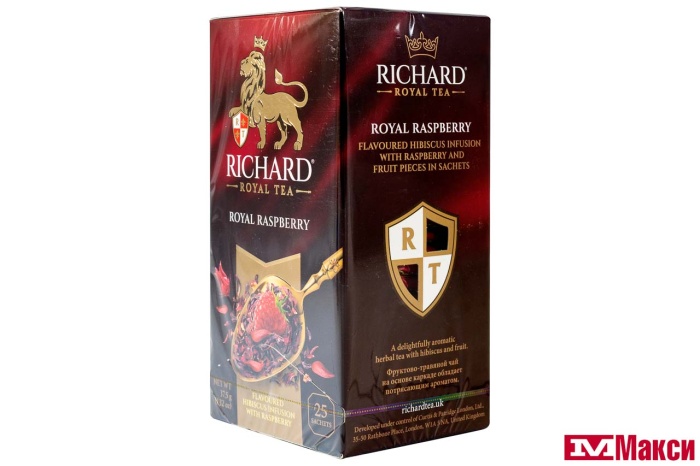 ЧАЙ "RICHARD" ROYAL RASPBERRY 25 ПАКЕТИКОВ (МАЙ) 