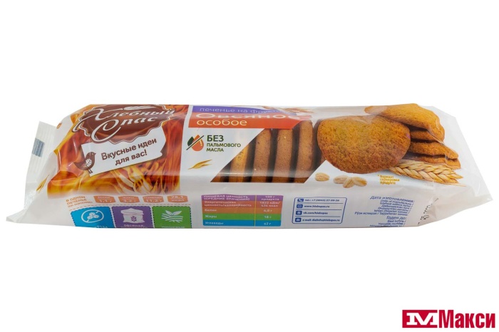 ПЕЧЕНЬЕ (ХЛЕБНЫЙ СПАС) "ОСОБОЕ" ОВСЯНОЕ НА ФРУКТОЗЕ 250Г