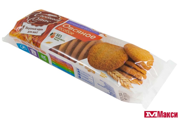 ПЕЧЕНЬЕ (ХЛЕБНЫЙ СПАС) "ОСОБОЕ" ОВСЯНОЕ НА ФРУКТОЗЕ 250Г