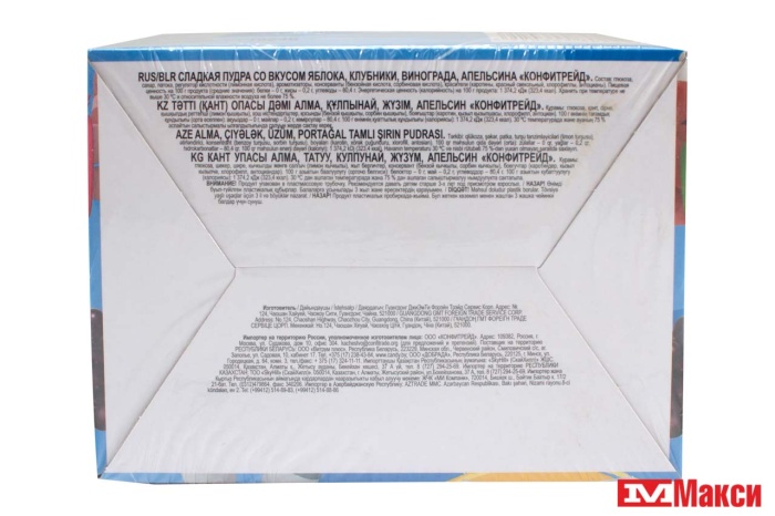 СОЛОМКА ФРУКТОВАЯ С САХАРНОЙ ПУДРОЙ 7Г (КОНФИТРЕЙД)