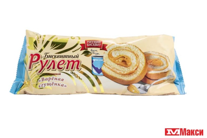 РУЛЕТ "РУССКИЙ БИСКВИТ" 300Г(вареная сгущенка)