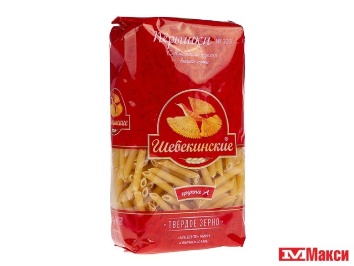 МАКАРОННЫЕ ИЗДЕЛИЯ "ШЕБЕКИНСКИЕ" ПЕРЫШКИ №223 450Г