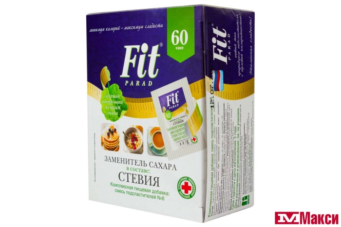 ЗАМЕНИТЕЛЬ САХАРА "FIT PARAD" №8 60ШТ (ПИТЭКО)