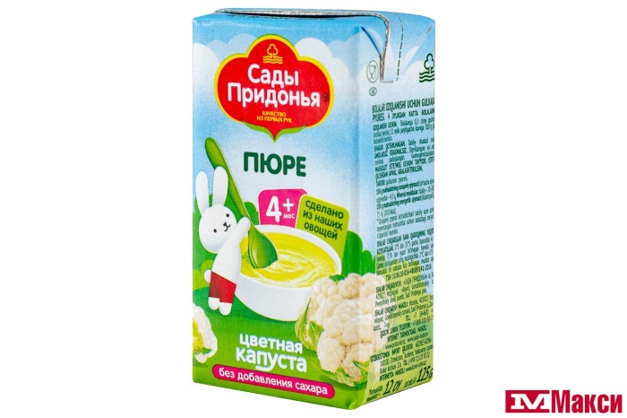 ДЕТ.ПИТ. ПЮРЕ "САДЫ ПРИДОНЬЯ" ЦВЕТНАЯ КАПУСТА 125Г