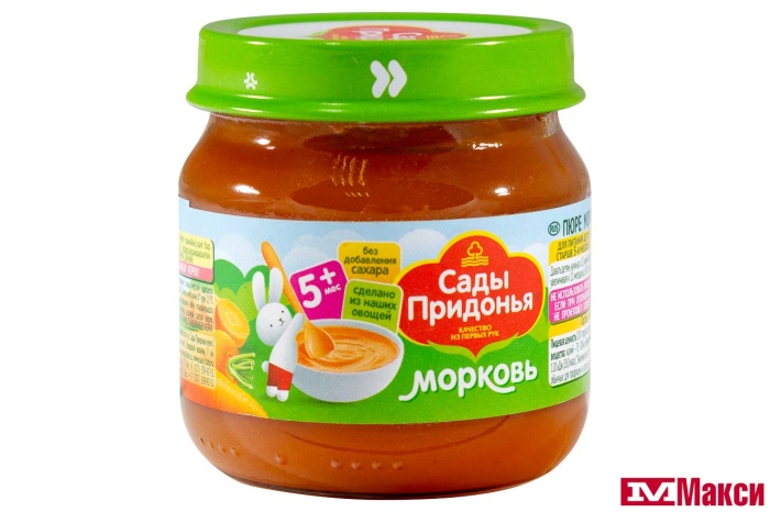 ПЮРЕ "САДЫ ПРИДОНЬЯ" ОВОЩНОЕ 80Г В АССОРТИМЕНТЕ(морковь)