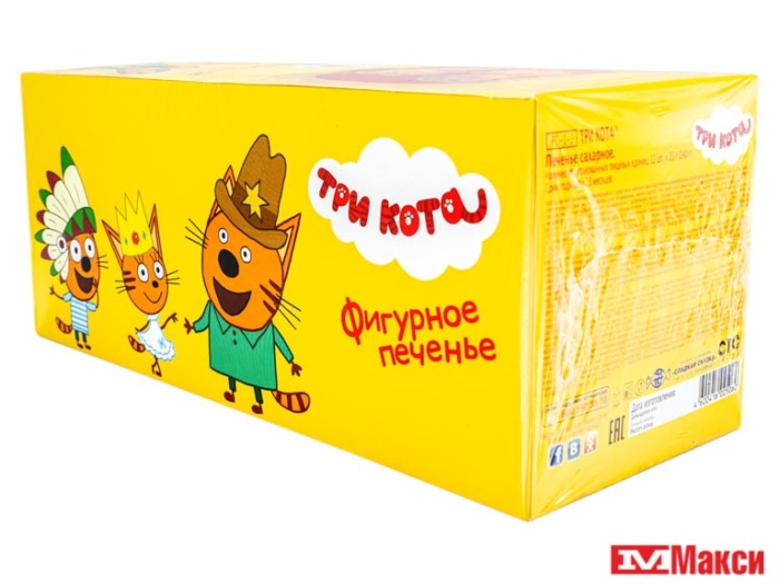 ПЕЧЕНЬЕ "ТРИ КОТА" ФИГУРНОЕ 20Г (ЭВРИКА)