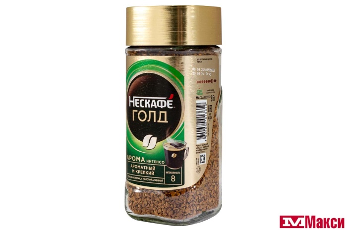 КОФЕ СУБЛИМ. (NESTLE) "NESCAFE GOLD" AROMA INTENSO 85Г СТ/Б