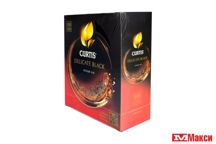 ЧАЙ ЧЕРНЫЙ "CURTIS" DELICATE BLACK 100 ПАКЕТИКОВ (МАЙ) 