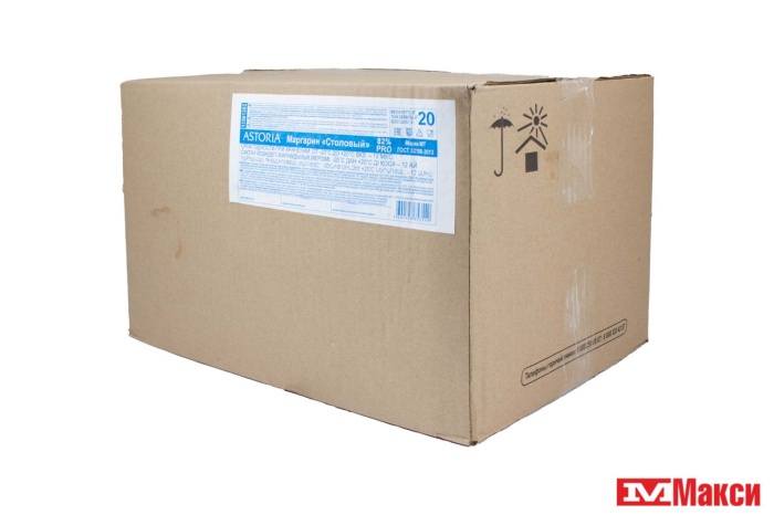 МАРГАРИН "АСТОРИЯ" СТОЛОВЫЙ 82% 20КГ (НМЖК)