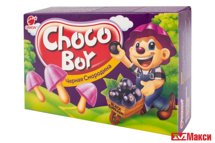 ПЕЧЕНЬЕ "ЧОКО БОЙ" ЧЁРНАЯ СМОРОДИНА 45Г (ОРИОН)