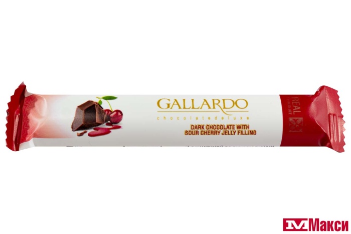 ШОКОЛАД (FARMAND) "GALLARDO" ТЕМНЫЙ С ВИШНЕВОЙ НАЧИНКОЙ 25Г