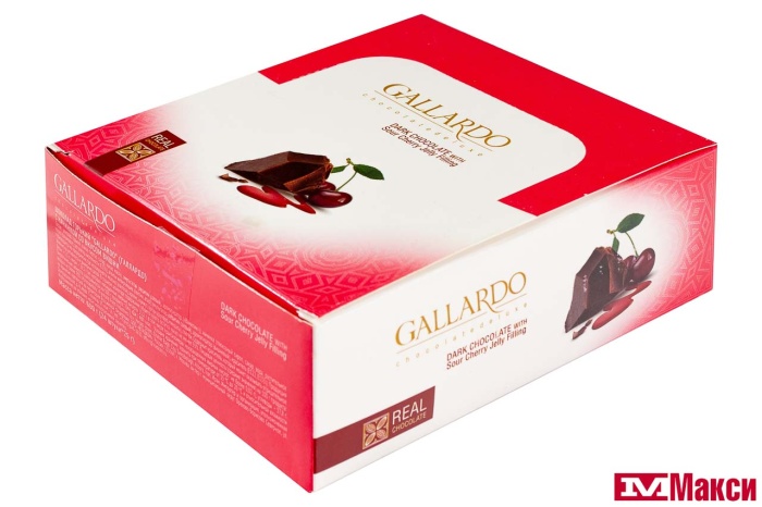 ШОКОЛАД (FARMAND) "GALLARDO" ТЕМНЫЙ С ВИШНЕВОЙ НАЧИНКОЙ 25Г