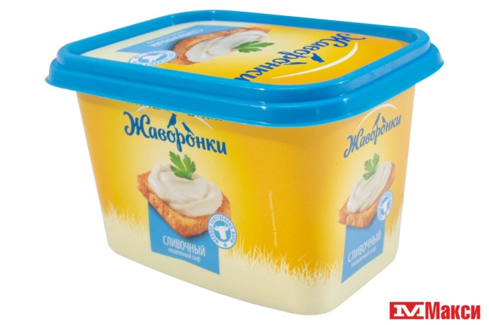 СЫР ПЛАВЛЕНЫЙ "ЖАВОРОНКИ" 40% 370Г (ЯСТРО) (БЗМЖ)(сливочный)