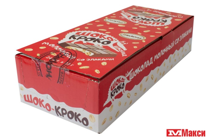 ШОКОЛАД МОЛОЧНЫЙ "ШОКО-КРОКО" СО ЗЛАКАМИ 23Г (АККОНД)