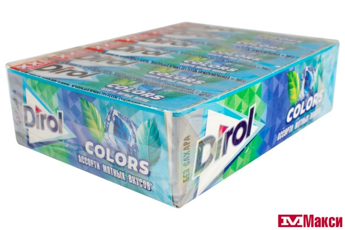 Ж/РЕЗИНКА "DIROL" COLORS XXL АССОРТИ МЯТНЫХ ВКУСОВ 19Г (МОН' ДЭЛИС РУСЬ)