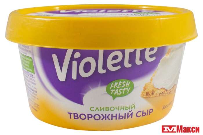 СЫР ТВОРОЖНЫЙ (КАРАТ) "VIOLETTE СЛИВОЧНЫЙ 70% 140Г (БЗМЖ)