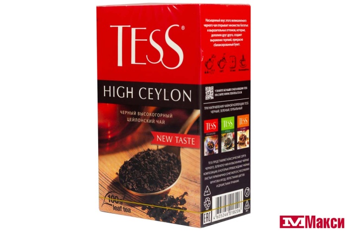 ЧАЙ "TESS" HIGH CEYLON ЧЕРНЫЙ ЛИСТОВОЙ 100Г (ОРИМИ-ТРЭЙД) 