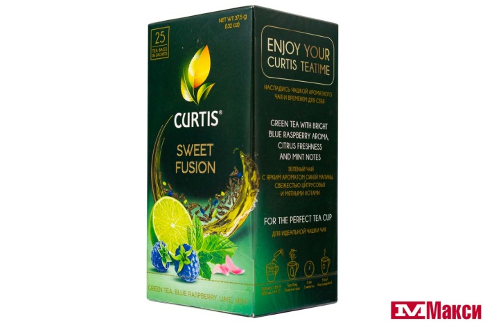 ЧАЙ (МАЙ) "CURTIS" SWEET FUSION ЗЕЛЕНЫЙ 25ПАКЕТИКОВ