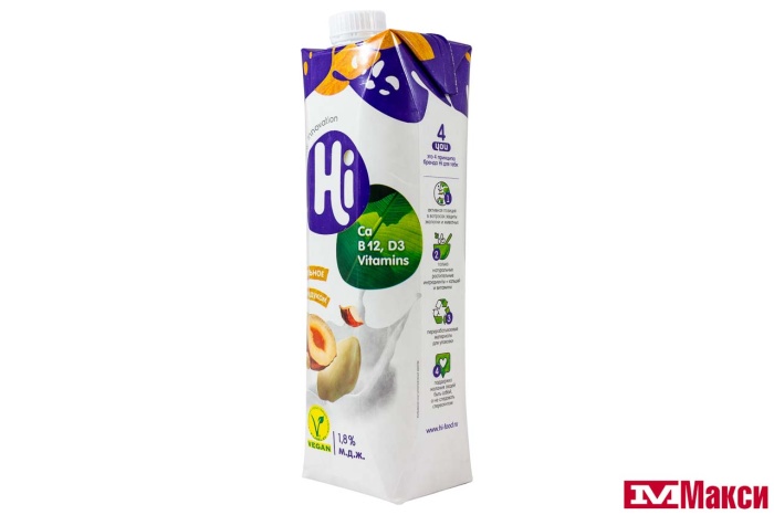 НАПИТОК "HI" СОЕВЫЙ 1,8% 1Л(фундук)