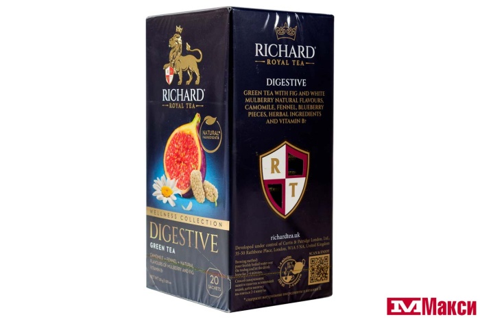 ЧАЙ "RICHARD" DIGESTIVE ЗЕЛЕНЫЙ 20ПАК (МАЙ) 