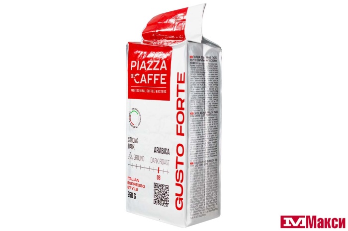 КОФЕ МОЛОТЫЙ "PIAZZA DEL CAFFE" GUSTO FORTE 250Г (ОРИМИ-ТРЭЙД)