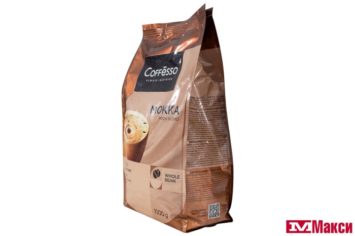 КОФЕ В ЗЕРНАХ "COFFESSO" MOKKA 1000Г ПАКЕТ (МАЙ)